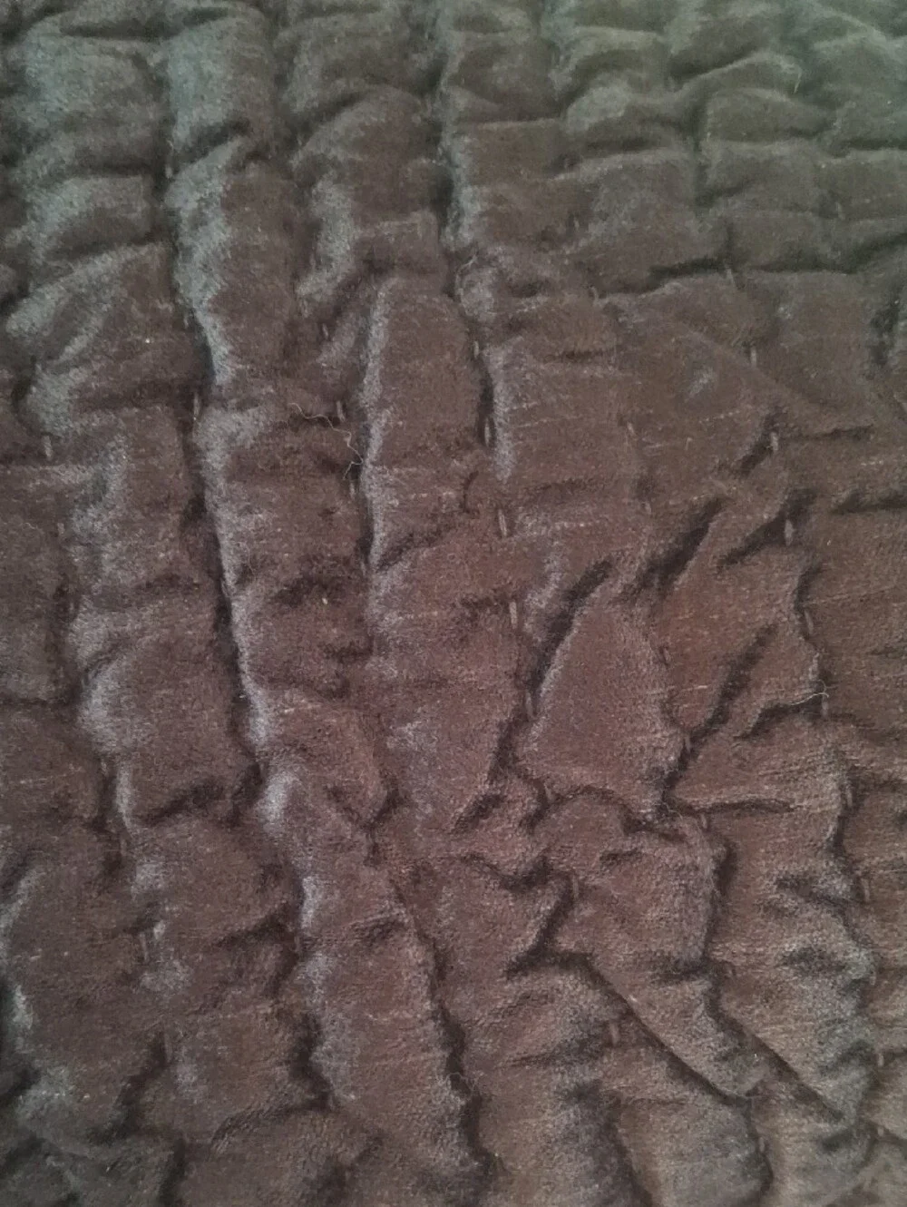 Black Quilted Pillow Shams - Neutral Bedding Accent
